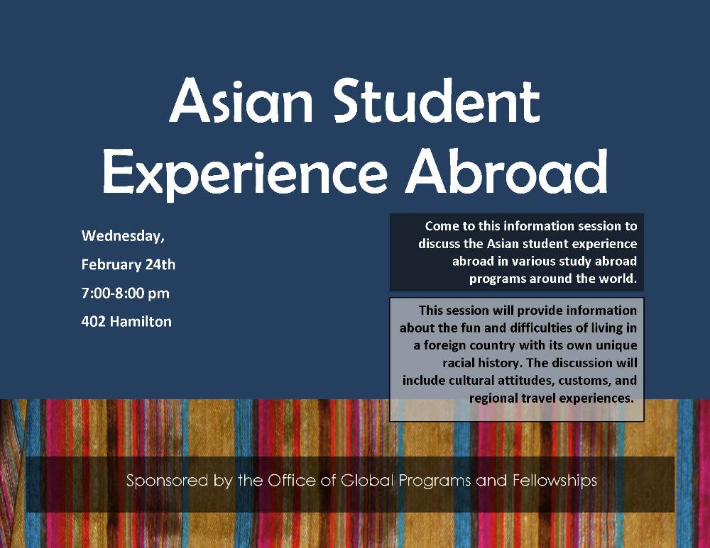 Asian Student Abroad S16